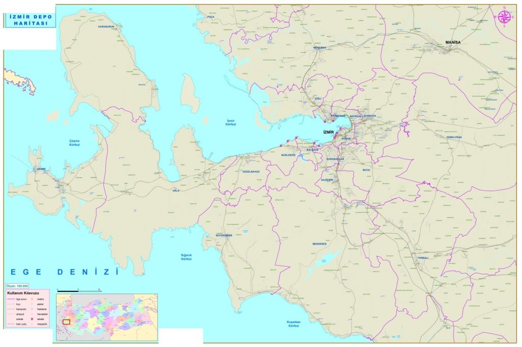 İzmir mahalle haritası